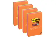 4 Packs Post-It Super Sticky Lined Ruled Notes 101x152Mm Rio De Janeiro 3 Pads