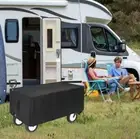 Folding Garden Trolley Waterproof Cover Trolley Protector for Folding Wagon Cart