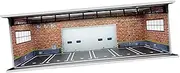TENOL 1:64 Parking Lot Display Case Vehicle Scene Toy Background Vehicle Garage Showcase Diecast Car Display for Model Cars Layout