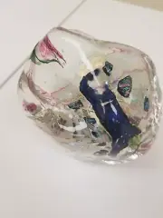 TIMOTHY E. LANDER PREWEIGH DICHROIC GLASS "MOON ROCK " SIGNED