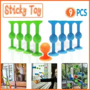 9x Pop Sucker Darts Throwing Family Interactive Toy Trickshot Stick Table Game