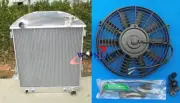 3 Row alu radiator+Fan for Ford model-T chev Bucket GRILL SHELLS 1924-27 HOTROD