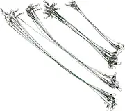 Fishing Wire Connectors 40pcs Steel Wire Leaders Locking Swivels for Hooks