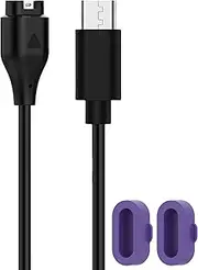 QHBAMD Charger for Garmin Forerunner 265 645 645M 745, Type C Replacement Charging Cable Cord for Forerunner 935 945 955 965 USB-C Cable 3.3ft 1M Charger Port Protector