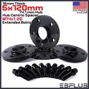 [4] 15mm Thick BMW X5/X6 5x120mm CB 74.1 Wheel Spacer Kit Extended Bolt Included (for: BMW)