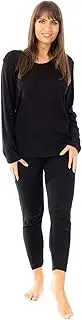 [Daisy Dreamer] Womens Thermal Sets Long Sleeve Top & Pants Ladies Warm Winter Baselayer Tops Trouser Set