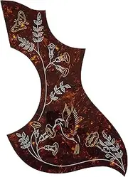 Hummingbird Pickguard Compatible w/Gibson Acoustic Guitar, Adhesive back, Tortoise