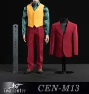 Toy center Joker 1/6 Red Suit Set Figure Outfit Accessory Clothes Set In Stock