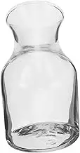 KOCKSHION Personal Wine Carafe Transparent Glass Decanter for Single Serve Wine with Sophisticated Design for Individual Enjoyment