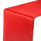 10 Pack Satin Table Runner, 12"x108" Smooth Silk Table Runner, Red
