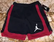 NIKE JORDAN Jumpman Varsity Black Fleece Basketball Shorts NEW Youth Boys 5 6 7