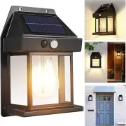 Solar PIR Motion Sensor Light Outdoor Garden Security Wall Street Lamp