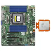 Supermicro H13SSL-N RDIMM ATX Motherboard + AMD EPYC 9654 QS CPU Processor Combo