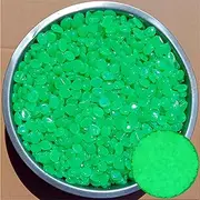 0.39 inch Small Luminous Stone, 500 Pieces Oval-Shaped Pebble,Can be Used as Part of Safety Signage to Enhance Visibility at Night or in Low Light environments.(Cyan)