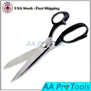 8"Tailor Upholstery Scissors Shears Heavy Duty Razors Sharp Stainless (Black)