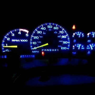 7pcs Blue LED Dash Cluster Light Kit for Nissan Patrol GU Series 1/2/3