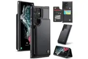Samsung Galaxy S22 Ultra CaseMe C22 Rear Wallet Cover with Card Slots