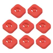 Tennis Racket Dampeners, 8 Pcs Silicone Tennis Dampeners, Red