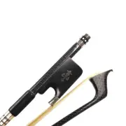 Advanced Square Braided Carbon Fiber Cello Bow German Black Handle Cello Bow