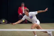 Stefan Edberg of Sweden at the Stella Artois Championships at the - Old Photo