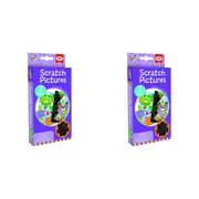 2x Galt Mini Makes Scratch Pictures Kids/Childrens Interactive Activity Toy 5y+