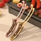 Anti-scalding Steak Clip Wooden Handle Frying Fish Spatula Clip Kitchen Tool