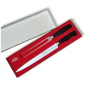 Sabatier France 2 piece Carving Set 10" Roast Slicer Knife & Fork Vintage NEW