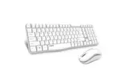 Rapoo X1800S 2.4GHz Wireless Optical Keyboard Mouse Combo - White (KBRP-X1800S-WHITE)