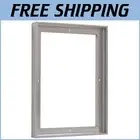 Elegant 16x20 Antique Silver Floater Frame for Canvas & Artwork Display