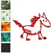 Horse Art Caveman, Vinyl Decal Sticker, 40 Patterns & 3 Sizes, #891