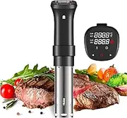 BHCASE 1100W Sous Vide Cooker Waterproof Quiet Cooking Machine with Accurate Temperature Time Control Display Screen Cookbook