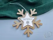 Christmas Personalised Bauble snowflake I Christmas tree ornament