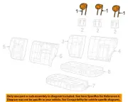 FIAT OEM 2018 500X Seats Tracks Rear Seat Components-Headrest, Outer 6CC66U1WAA (for: Fiat)