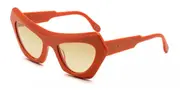 Marni Devil's Pool 3627 7AF Women’s Sunglasses Orange Size 56
