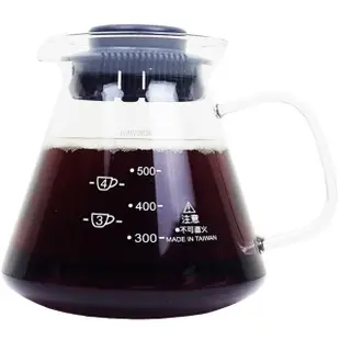 【SYG台玻】耐熱玻璃600ml玻璃把x1咖啡壺/花茶壺-隨機