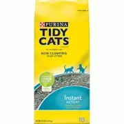 Purina Tidy Cats Non Clumping Cat Litter, Instant Action Cat Litter 10 lbs [4...