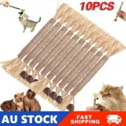 5-10X Cat Toys Silvervine Chew Stick Kitten Treat Catnip Toy Cleaning Teeth Toys
