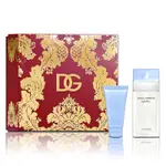 DOLCE & GABBANA D&G 淺藍女性淡香水金緻禮盒(淡香水100ML+身體乳50ML)