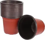 MOBUTOFU Breathable Plastic Plant Pots 50 Pack Seedling Trays Garden Nursery Pots for Succulents and Flowers
