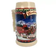 Vintage Budweiser Christmas Stein Mug 2003 "Old Towne Holiday"