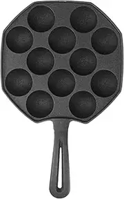 Takoyaki Pan 12 Molds Takoyaki Maker Skillet Cast Iron Octopus Meat Ball Mold No- stick Baking Tray for Octopus Balls Pancake