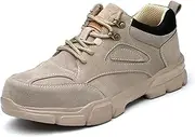 [SDEQA] Steel Toe Cap Trainers for Mens Womens Safety Trainers Lightweight Breathable Protective Work Construction Industrial Sneakers