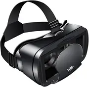 VR Headset Glasses 3D Full Screen Visual Wide-Angle Virtual Reality VRG Pro for 5-7inch Smartphone Movies Games VR Headset
