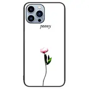 For iPhone 15 Pro Pattern Printing Back Cover Anti-Scratch Tempered Glass+PC+TPU Phone Case