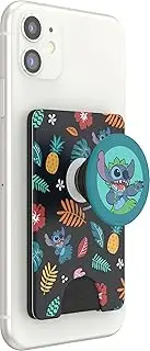 PopSockets PopWallet+ with Integrated Swappable PopTop for Smartphones and Tablets - Stitch Aloha Pattern