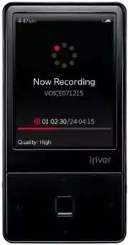 iRiver E100 8 GB MP3 Player MicroSD Slot Speaker Line-In/Voice/FM Radio Recorder