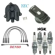 YEC & DENSO Ignition Kit Distri.Cap Rotor Wire Plugs for Isuzu Pickup 1988-1995 (for: Isuzu)