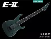 New! ESP E-II M-II 7B ET Granite Sparkle Electric guitar 7 strings gig bag JAPAN