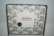 Sunbeam Microfiber Brown Arrow Pattern Twin Sheet Set