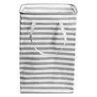 75L Laundry Basket Foldable Clothes Storage Basket Stripe Toys Storage Bag3441